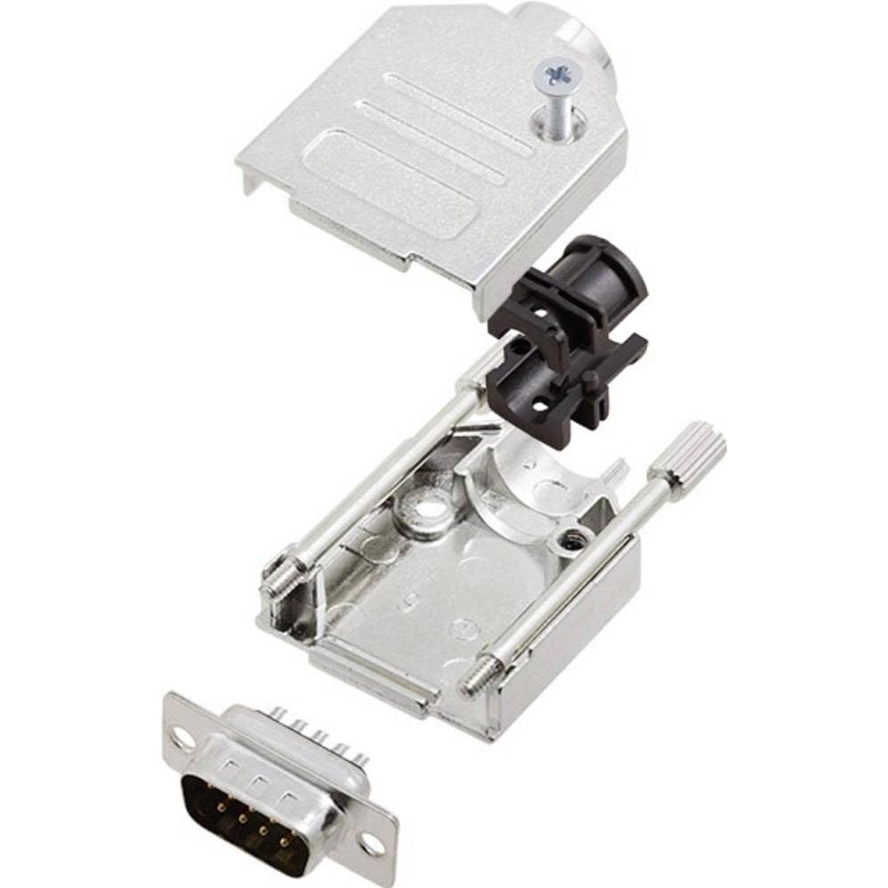 Amphenol L17DTZK15+L717SDA15P D-SUB Stiftleisten-Set 180 ° Polzahl (num): 15 Lö, Elektronikkabel + Stecker, Silber