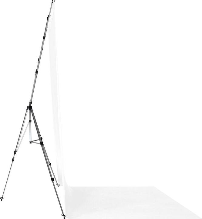 Productafbeelding Westcott X-Drop Pro - High-Key White (8' x 13') kreukherstellende achtergrondkoffer, 2,4 x 4 m (240 cm)