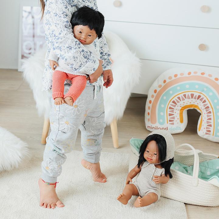 Produktbild Miniland Kleiderset Strick Strampler & Mütze