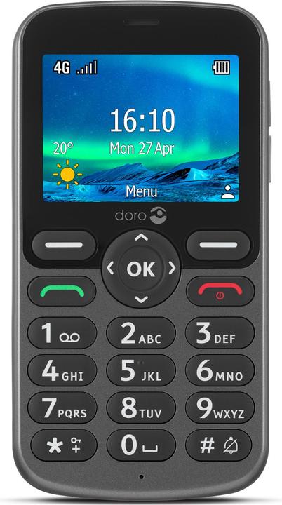 Doro 5861 (2.8 inch) graphite (2.80", 2 Mpx, 4G)