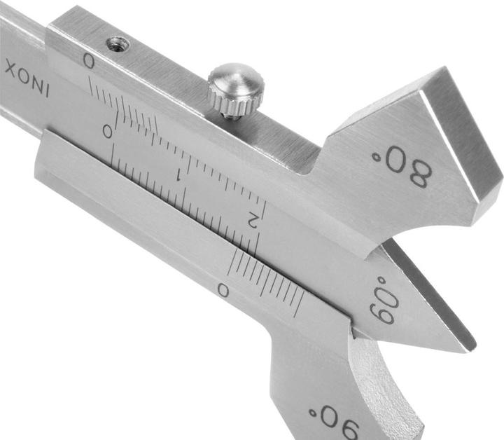Produktbild Stahlwerk Schweissnahtlehrefür Schweissnähte mit Schieber 0-20 mm Edelstahl (2 cm)