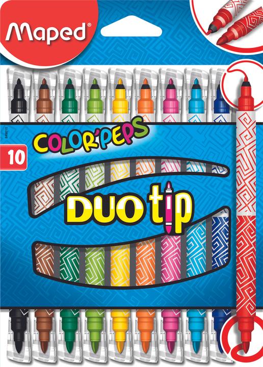 Actual product image Maped COLOR'PEPS DUOtip double fibre-tip pens, box of 10 (10x)