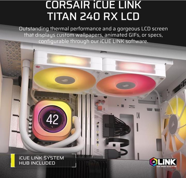 Produktbild Corsair iCUE LINK TITAN 240 RX LCD