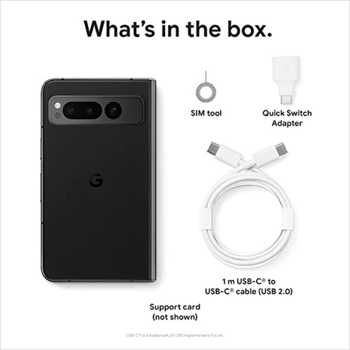 Actual product image Google Pixel Fold (256 GB, Obsidian, 7.60", SIM + eSIM, 5G)