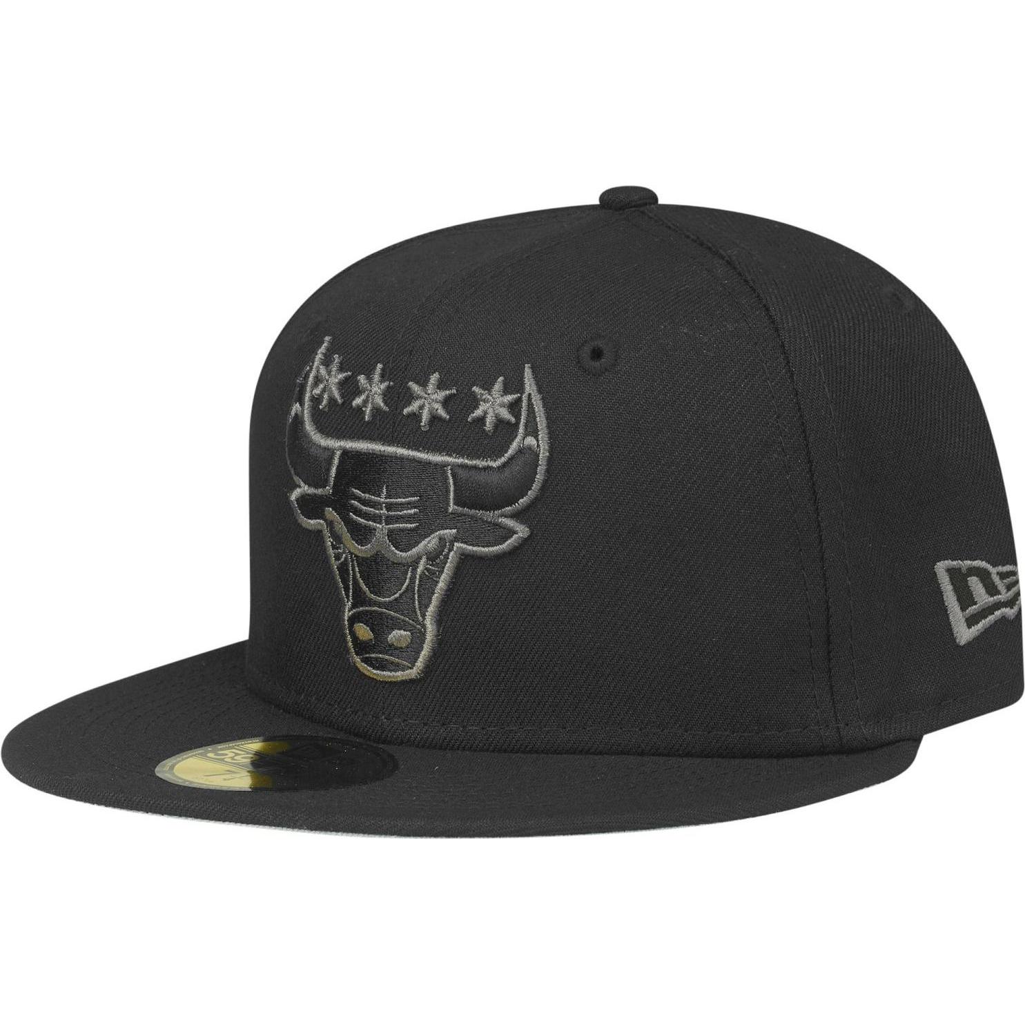 New Era, Herren, Cap, 59Fifty Cap - STARS Chicago Bulls schwarz - 7 7/8, Schwarz, (7 7/8)