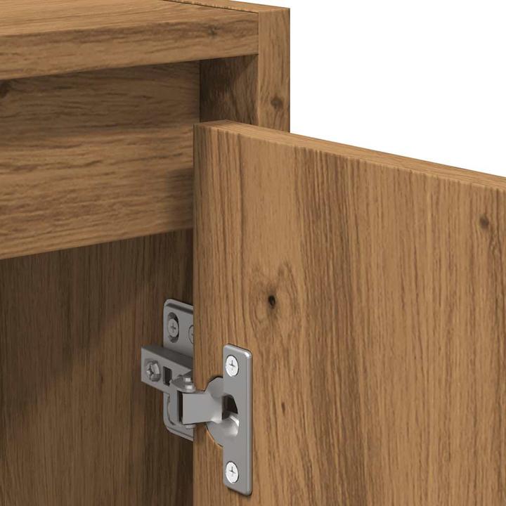 Actual product image vidaXL 2-tlg. Badmöbel-Set Artisan-Eiche Holzwerkstoff