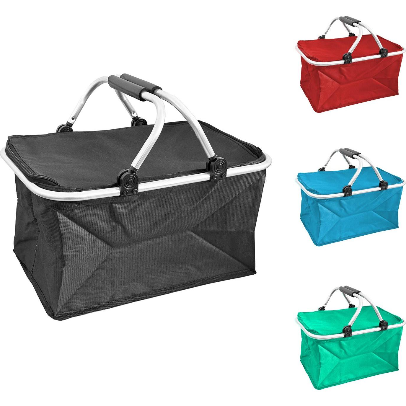 Mojawo, Einkaufshilfe, Shopper Einkaufskorb faltbar mit Aluminiumgestänge und Extrafach