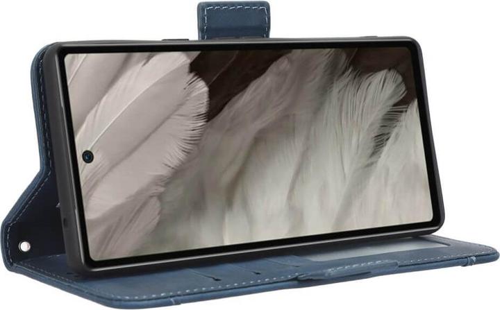 Actual product image Cover-Discount Google Pixel 7a - Case with many card slots blue (Google Pixel 7a)