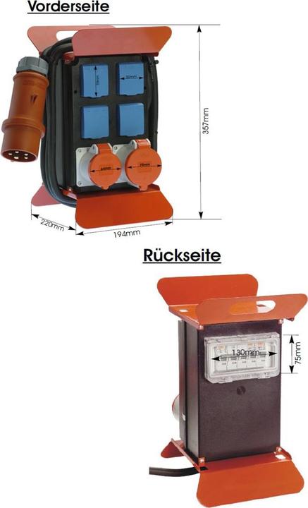 Actual product image Bachmann Power distribution unit (6x, CEE 7/3, 4 m)