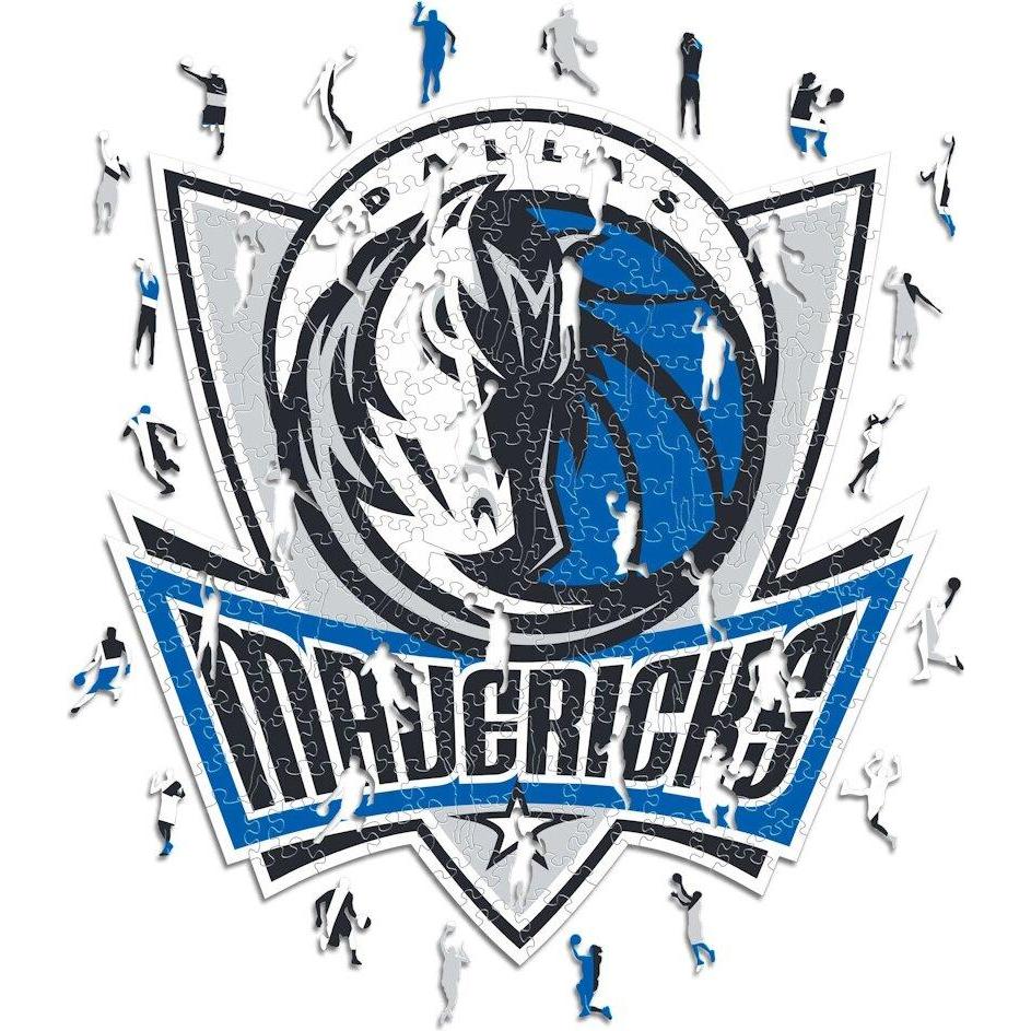Iconic NBA - Dallas Mavericks - Logo - Holz Puzzle Grösse L (500 Teile) (500 Teile)