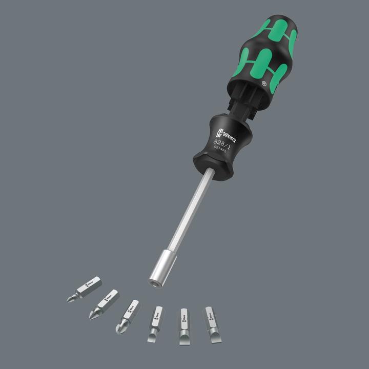 Produktbild Wera Kraftform Kompakt 27 Set 2 (Kreuzschlitz Phillips PH1, PH2, PH3, Schlitz 4,5 mm, 5,5 mm, 6,5 mm)