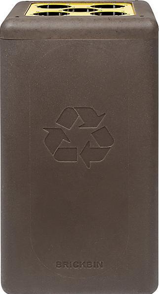 Immagine prodotto kaiserkraft BrickBin è un raccoglitore di rifiuti riciclabile realizzato con i fondi di caffè (65 l)