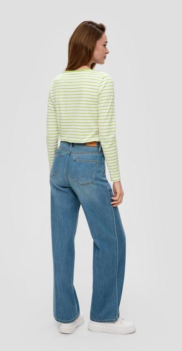 Actual product image S.Oliver T-Shirt Langarmshirt mit tiefem Rundhalsausschnitt (48)