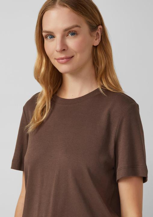Immagine prodotto S.Oliver T-Shirt Verkürztes T-Shirt aus Interlockjersey (44)