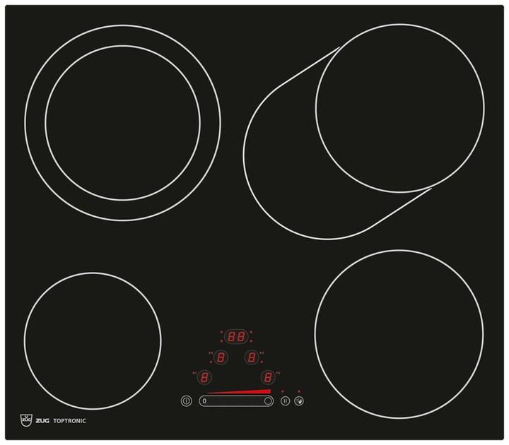 Actual product image V-Zug Glass ceramic hob Toptronic GK45TEBSF 3110300402