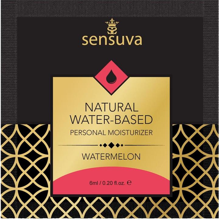 Productafbeelding Sensuva natural water-based personal lubricant watermelon 6 ml (6 ml)