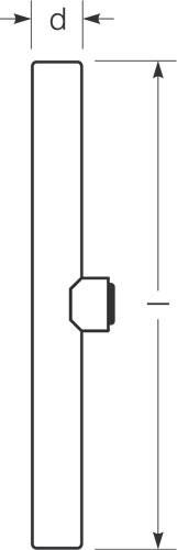 Produktbild Radium LED-Linienlampe (S14d, 3.10 W, 275 lm, 1 x, F)