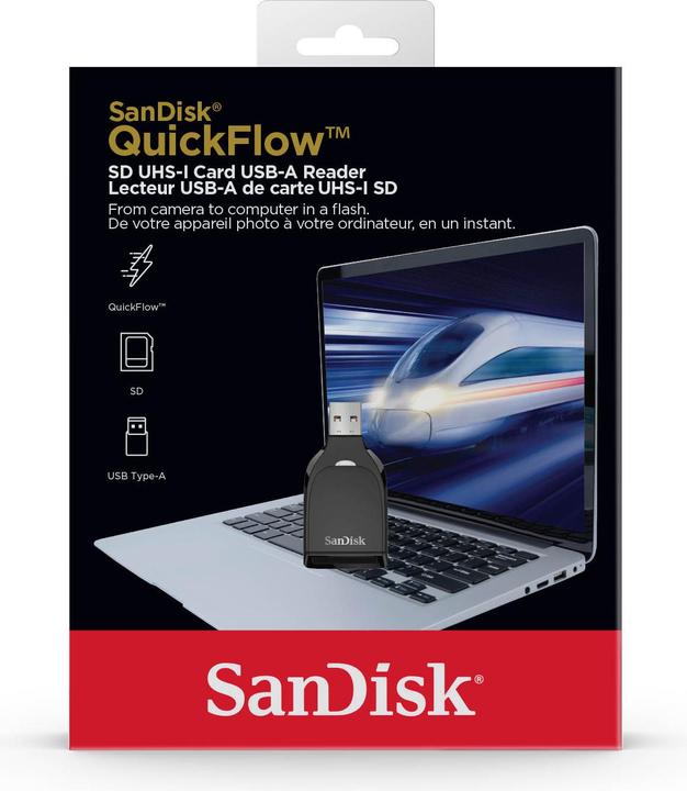 Image du produit SanDisk QuickFlow SD Card USB-A Reader (USB 3.2)