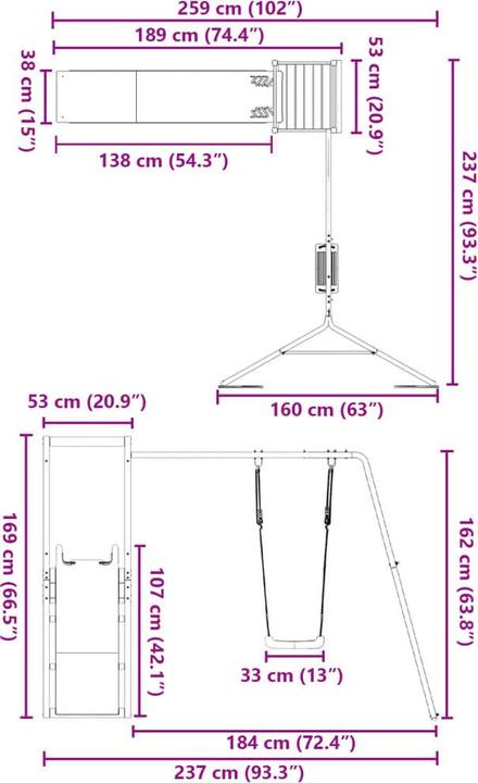 Immagine prodotto vidaXL Spielplatz
