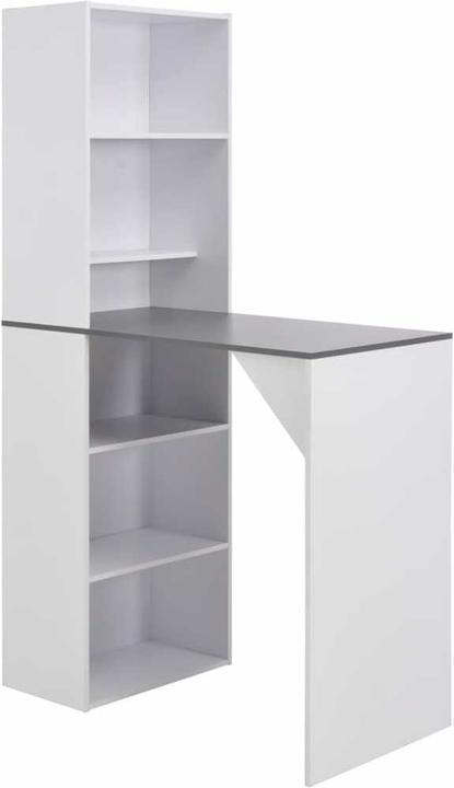 Blanc avec plateau gris