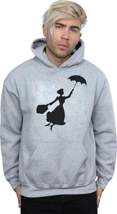 Actual product image Disney Mens Mary Poppins Flying Silhouette Hoodie (3XL)
