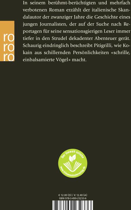Produktbild Kokain (Deutsch, Pitigrilli, 2002)