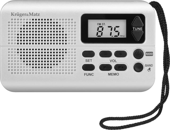 Image du produit Krüger&Matz KM 819 Radio portable, gris clair (AM)