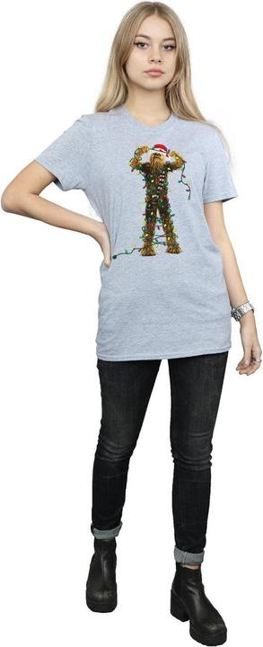 Image du produit Star Wars - T-shirt CHEWBACCA CHRISTMAS LIGHTS - Femme (M)