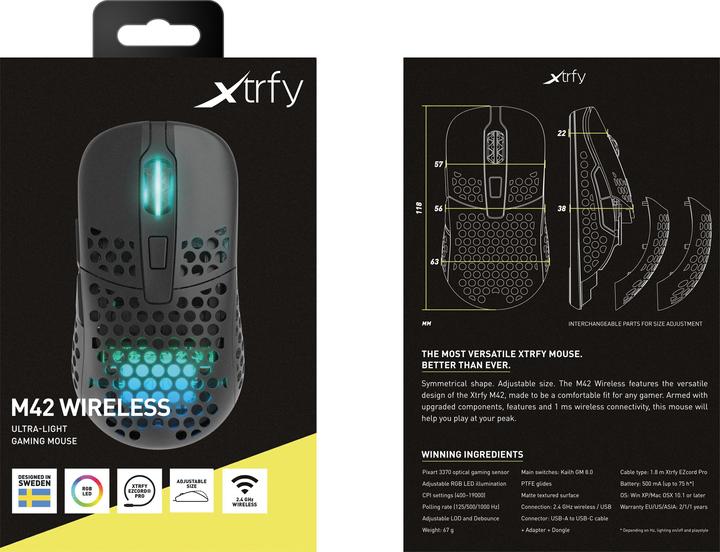Immagine prodotto CHERRY xtrfy M42 (Cablato, Senza fili)