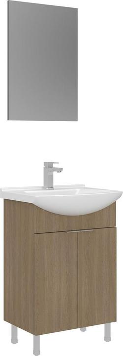 Produktbild Homitis Purus 55 Bathroom Cabinet With Sink & Mirror Set (2 Pieces)