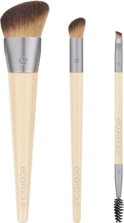 EcoTools Neu Natural Conceal Enhance & Sculpt Trio Makeup Pinsel 3 Stück Set (Concealer)