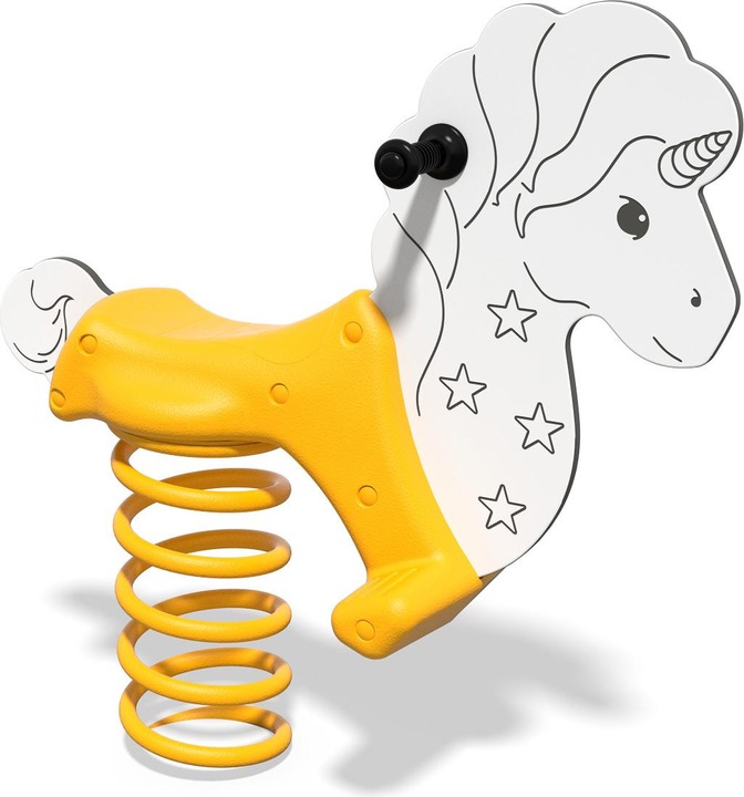 Actual product image Buglo Spring rocker unicorn