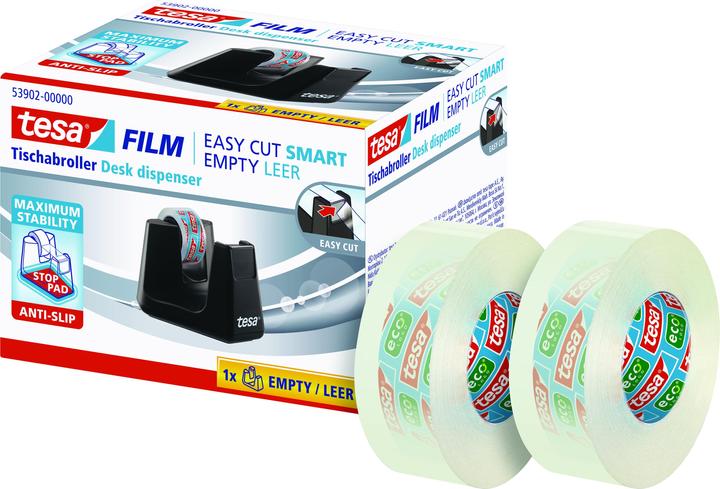 Actual product image tesa SMART adhesive tape dispenser incl. 2 adhesive rolls