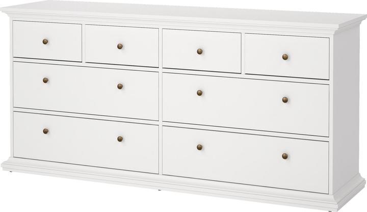 Image du produit Tvilum Paris Commode 8 tiroirsBlanc (183.40 x 48.50 x 86.88 cm)