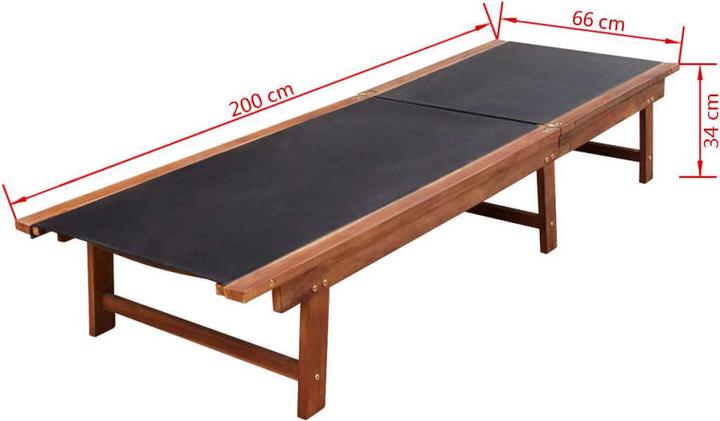 Produktbild vidaXL Sonnenliege (200 cm)