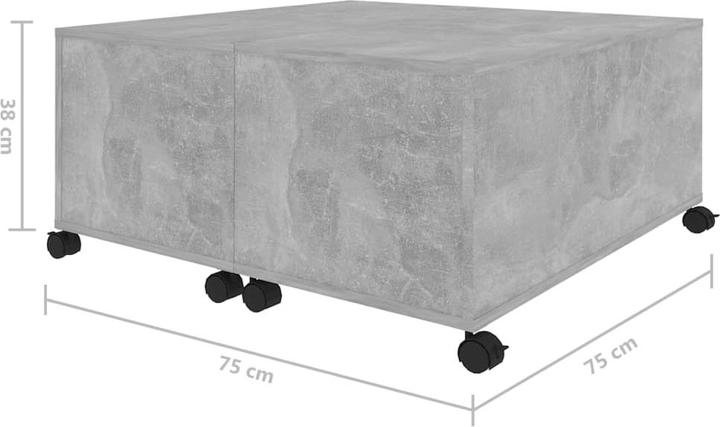 Actual product image VidaXL Coffee table (75 x 75 x 38 cm)