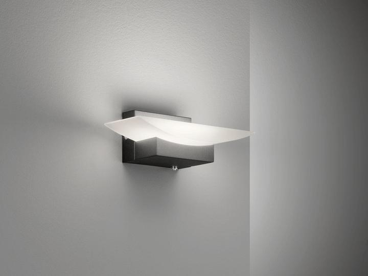 Actual product image Fischer & Honsel Honsel Bowl TW LED wall light 6.4W Tunable white controllable dimmable acrylic glass sand black