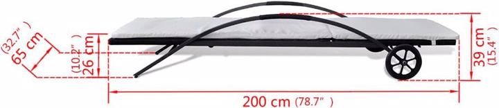 Immagine prodotto vidaXL Liegestuhl (200 cm)