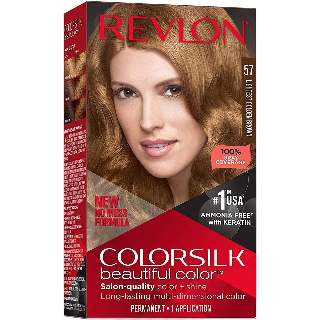Revlon Professional, Haarfarbe, COLORSILK tinte #57-castaño dorado muy claro (57)