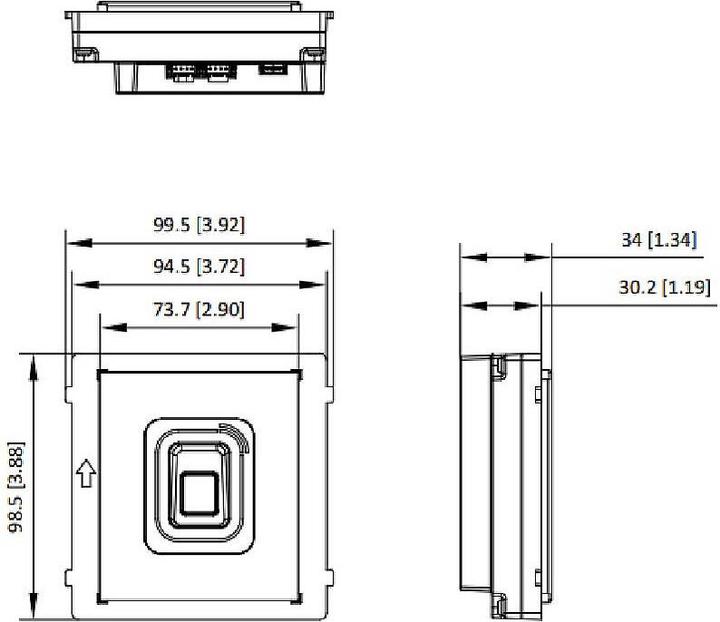 Actual product image Hikvision DS-KD-MFB Fingerprint und Kartenleser (Fingerprint, Key card)