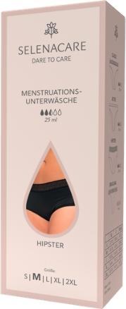 Selenacare Hipster, Menstruationsunterwäsche, schwarz M, 1 Stück (M)