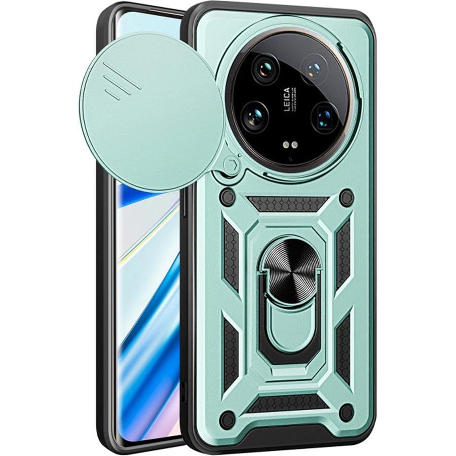 Techsuit - CamShield Series - Xiaomi 14 Ultra - Green (Xiaomi 14 Ultra), Cover smartphone, Verde