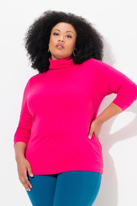 Produktbild Ulla Popken Shirt, Rollkragen, Slim, Langarm (58)