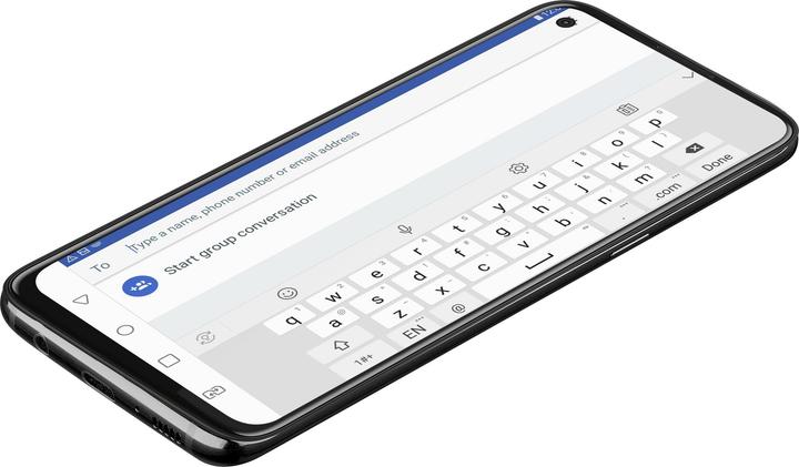 Produktbild Cellularline Capsule Screen Protector, LG K61, Black (1 Stück, LG K61)