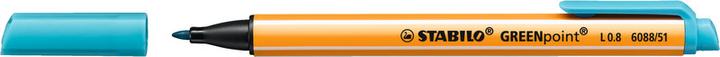 Actual product image STABILO GREENpoint environmentally friendly felt-tip pen (Blue, Red, Green, Black, Lilac, Turquoise, 6 x)