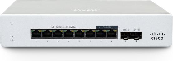 Actual product image Cisco Meraki MS130-8P Cloud Managed 8GE (8 ports)