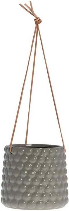 Actual product image Lene Bjerre Flowerpot Dotsie hanging 16 cm, Grey (18 cm)
