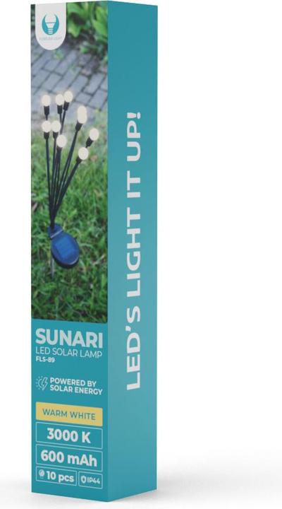 Produktbild Forever Light SUNARI Solar Lampe LED FLS-89 Solar Glühwürmchen x10 3000K 600mAh Li-Ion