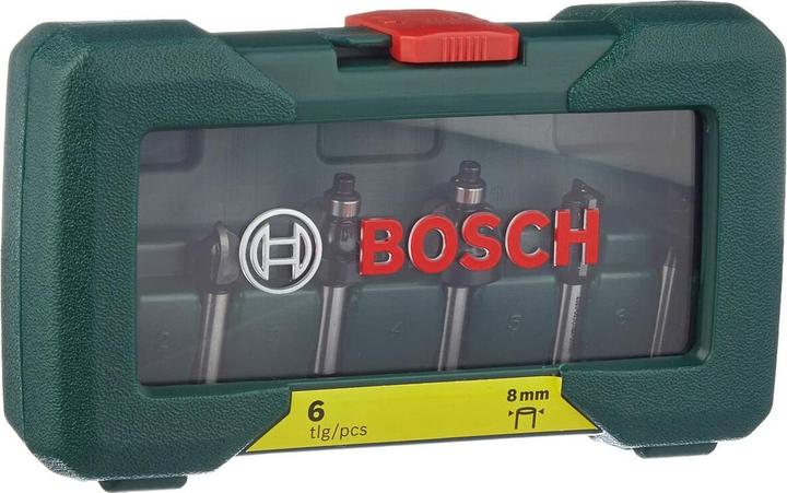 Produktbild Bosch Zubehör HM-Fräser-Set mit 8 mm Schaft, 6-teilig