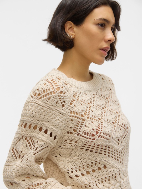 Immagine prodotto Vero Moda Maglia con scollo rotondo e maniche a palloncino (S)